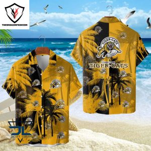 Hamilton Tiger-Cats Tropical Hawaiian Shirt