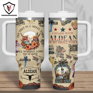 Jason Aldean All Summer Long Rock The Country Tumbler With Handle And Straw