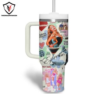 Sabrina Carpenter Bad For Business Tumbler With Handle And Straw
