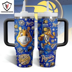 Indiana Pacers Let Go Pacers Tumbler With Handle And Straw