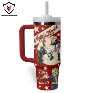 Nuka-Cola Vault Facts Zap Thal Thirst Tumbler With Handle And Straw