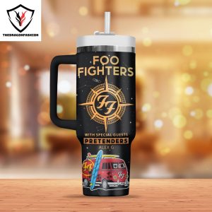 Foo Fighters With Special Guests Pretenders Alex G Tour 2024 Tumbler With Handle And Straw