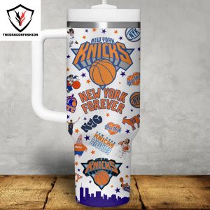 New York Knicks New York Forever Tumbler With Handle And Straw