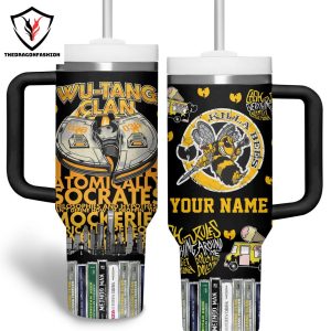 Personalized Wu-Tang Clan Tumbler With Handle And Straw