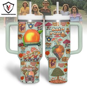 The Allman Brothers Band Eat A Peach Tumbler With Handle And Straw