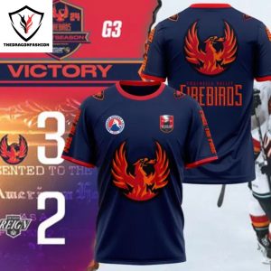 Coachella Valley Firebirds 2024 Calder Cup Playoffs Design 3D T-Shirt