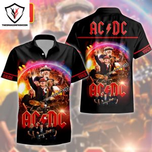 Personalized AC DC Rock Band Tropical Hawaiian Shirt