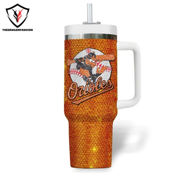 Baltimore Orioles Lets Go Orioles Tumbler With Handle And Straw