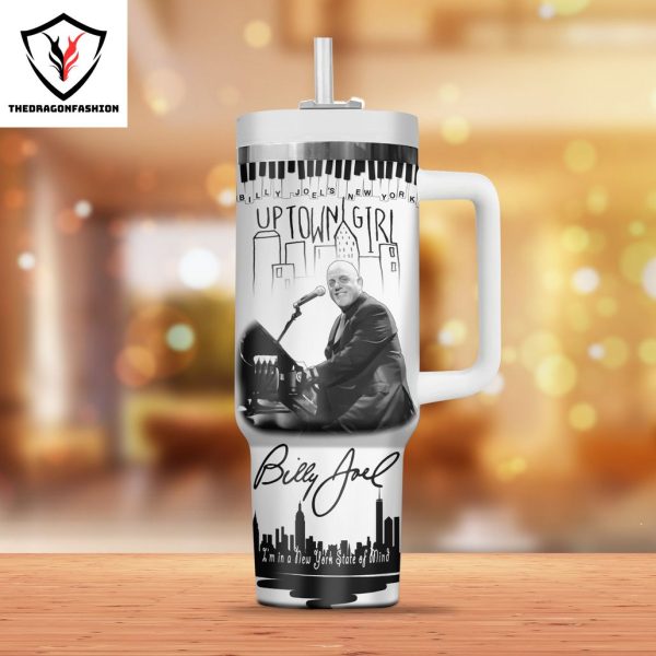 Billy Joel New York One Night To Remember Tumbler With Handle And Straw