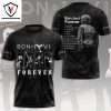 Bon Jovi 40 Ever 1984-2024 Design 3D T-Shirt