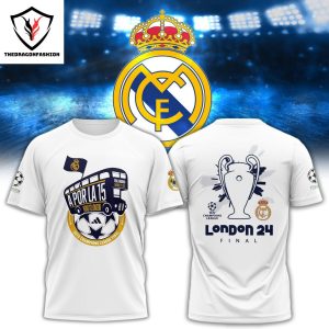Real Madrid A Por La 15 London 24 Final Design 3D T-Shirt