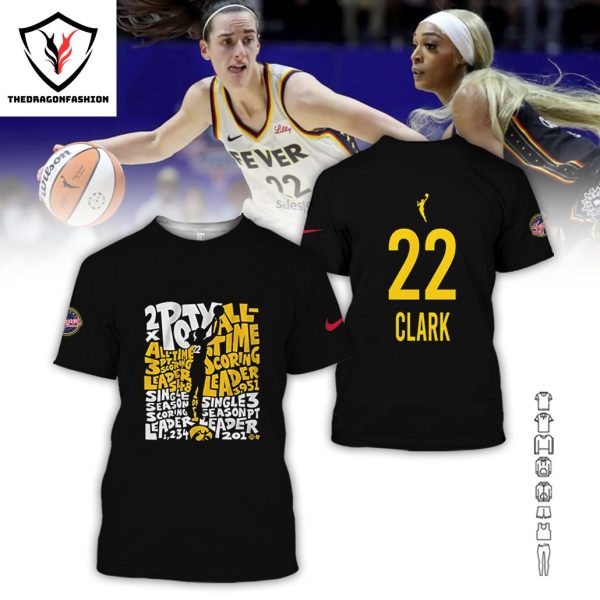 Caitlin Clark Indiana Fever All Over Printed Clothes 3D T-Shirt