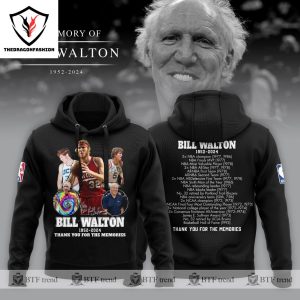 Rip Bill Walton 1952-2024 Thank You For The Memories Hoodie
