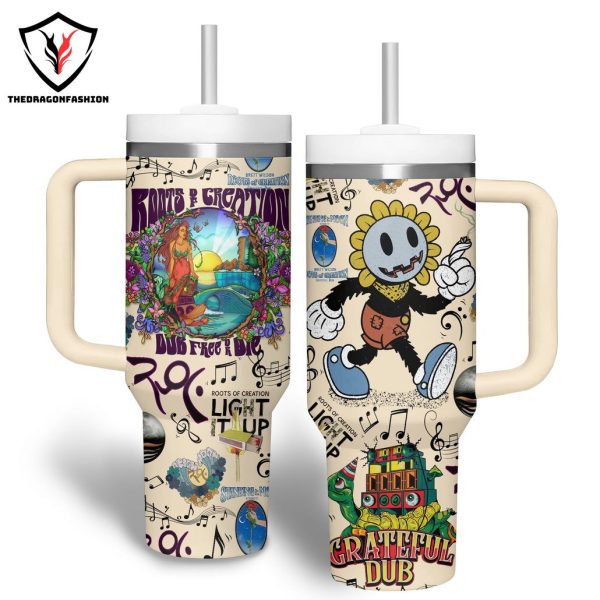 Dub Free Or Die Roots Of Creation Tumbler With Handle And Straw