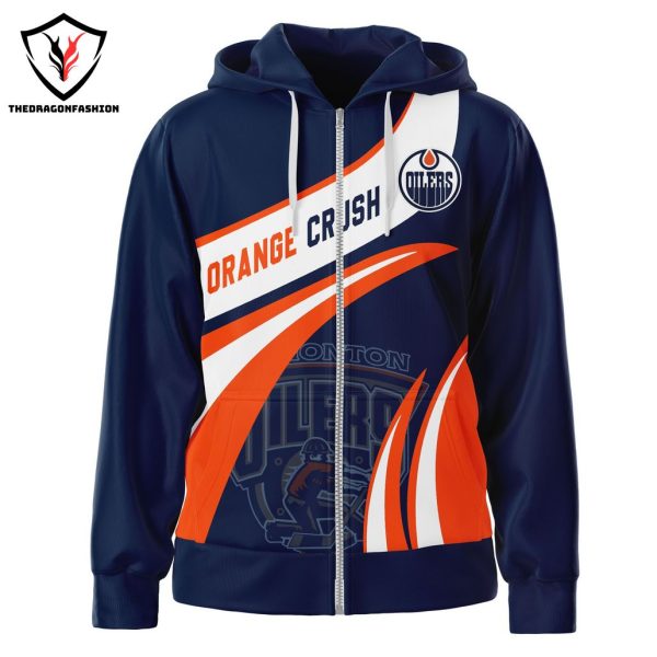 Edmonton Oilers Design Zip Hoodie