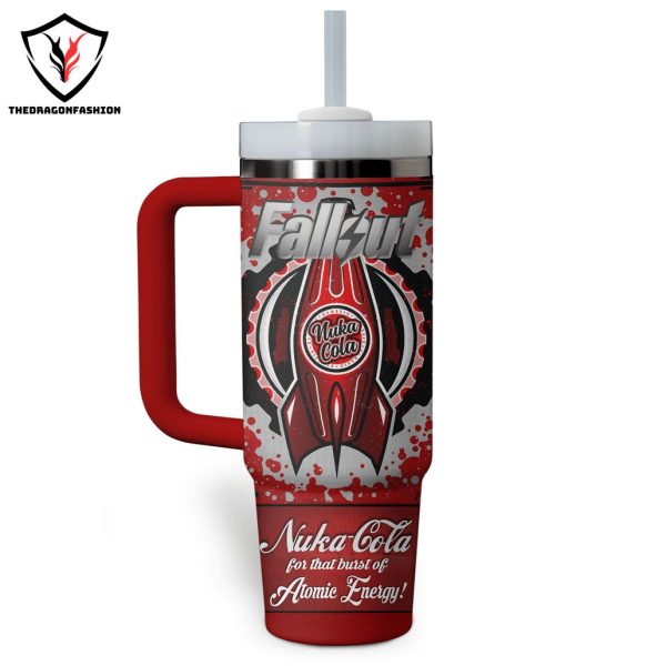 Fallcut Nuka Cola Tumbler With Handle And Straw