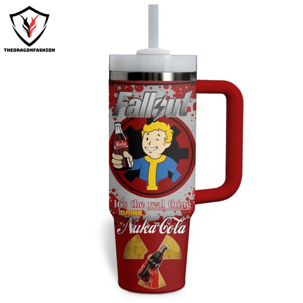 Fallcut Nuka Cola Tumbler With Handle And Straw