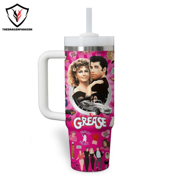 Grease Frosty Palace Pink Ladies Tell Me About It Stud Tumbler With Handle And Straw