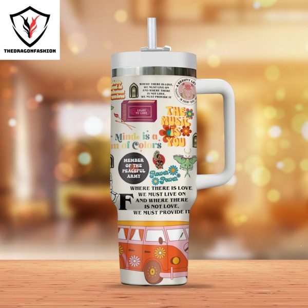 Greta Van Fleet Tumbler With Handle And Straw