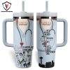 Dolly Parton In Dolly We Trust Tumbler With Handle And Straw