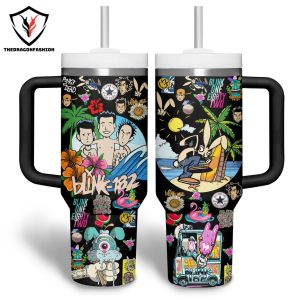 Blink-182 Blink One Eighty Two Tumbler With Handle And Straw