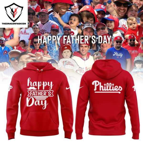 Happy Father s Day Philadelphia Phillies Red Hoodie