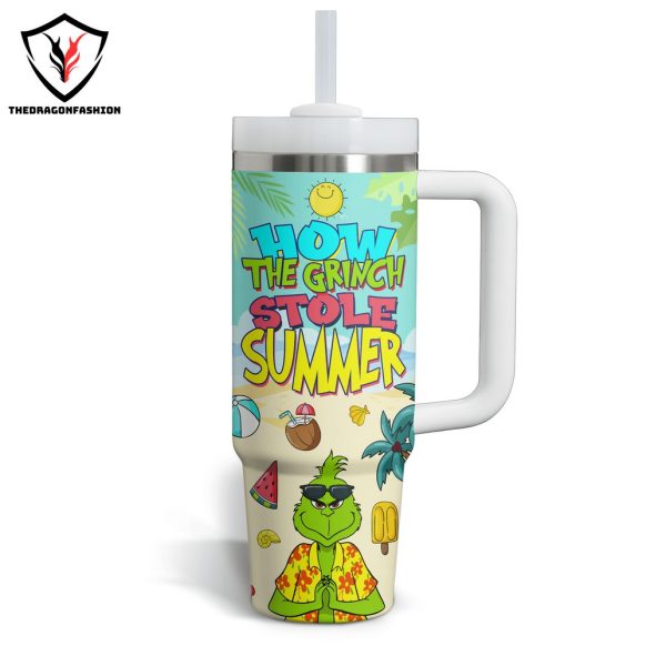 How The GrinchStole Summer Tumbler With Handle And Straw