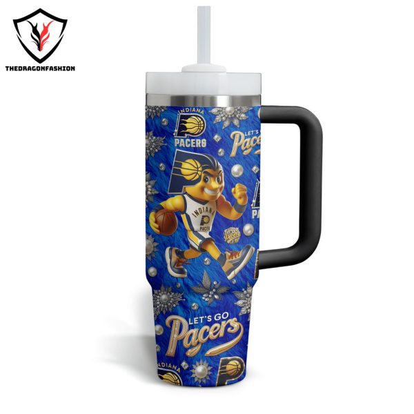 Indiana Pacers Let Go Pacers Tumbler With Handle And Straw