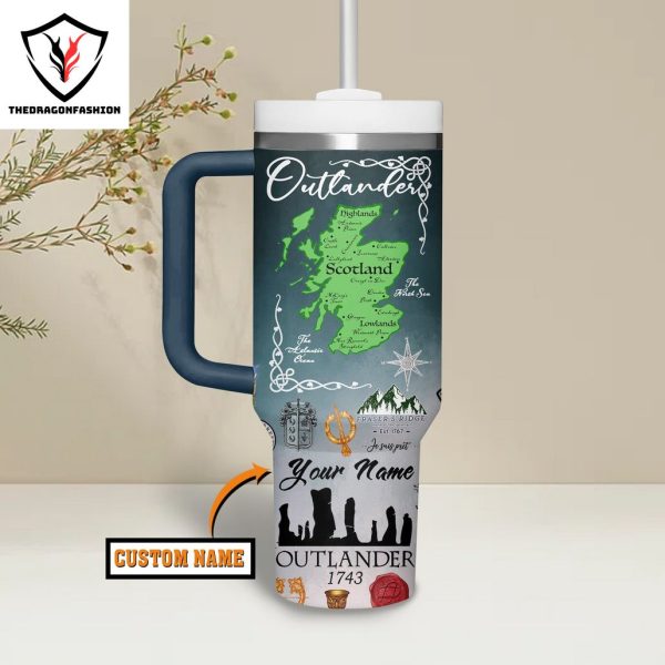 Inverness Outlanders It Always Been Forever For Me Sassenach Tumbler With Handle And Straw