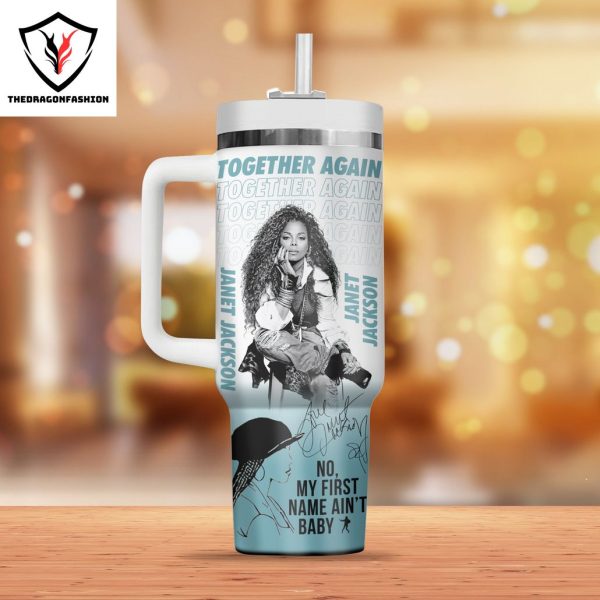 Janet Jackson Janet 1814 Rhythm Nation Tumbler With Handle And Straw