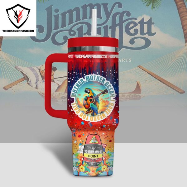 Jimmy Buffett Mother Mother Ocean Tumbler With Handle And Straw