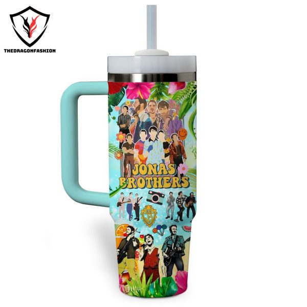 Jonas Brothers Im Feelin So Cool Yeah Tumbler With Handle And Straw