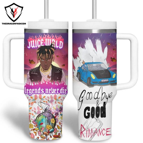 Juice WRLD Legends Never Die Tumbler With Handle And Straw