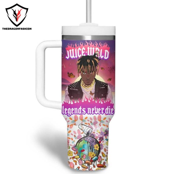 Juice WRLD Legends Never Die Tumbler With Handle And Straw