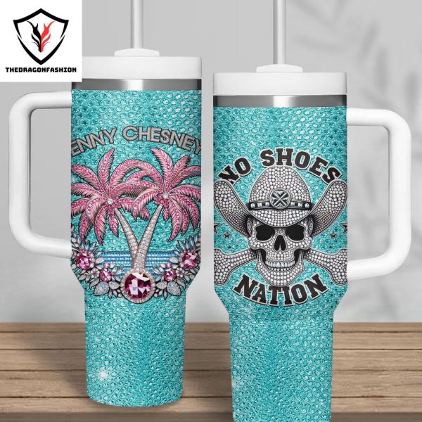 Kenny Chesney No Shoes Nation Tumbler With Handle And Straw
