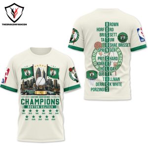 Eastern Conference Champions Boston Celtics Design 3D T-Shirt