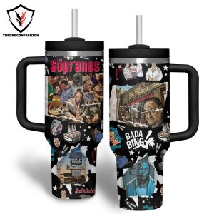 The Sopranos Bada Bing Tumbler With Handle And Straw