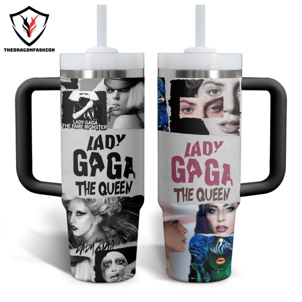 lady Gaga The Queen Tumbler With Handle And Straw