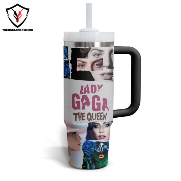 lady Gaga The Queen Tumbler With Handle And Straw