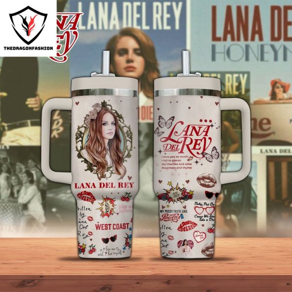 Lana Del Rey West Coast Tumbler With Handle And Straw