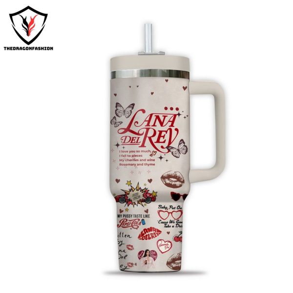 Lana Del Rey West Coast Tumbler With Handle And Straw