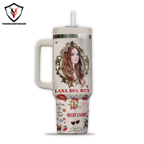 Lana Del Rey West Coast Tumbler With Handle And Straw