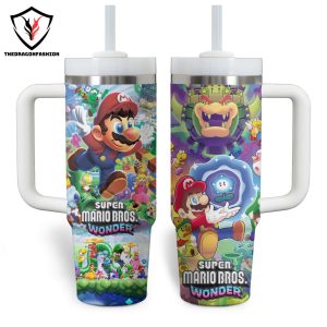 Super Mario Bros Wonder Tumbler With Handle And Straw