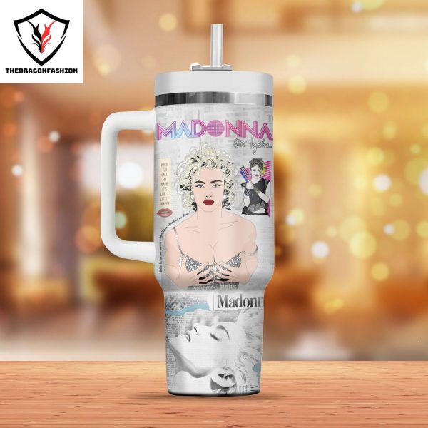 Madonna Like A Prayer Tumbler With Handle And Straw