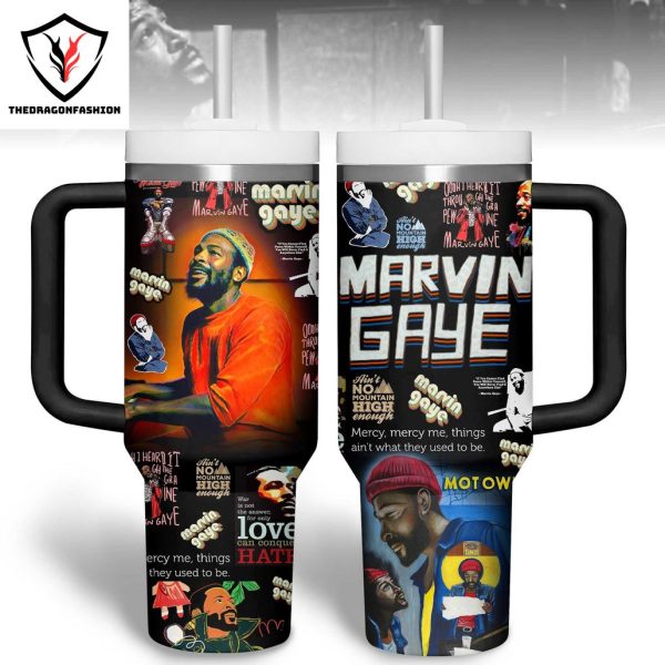 Marvin Gaye Tumbler With Handle And Straw