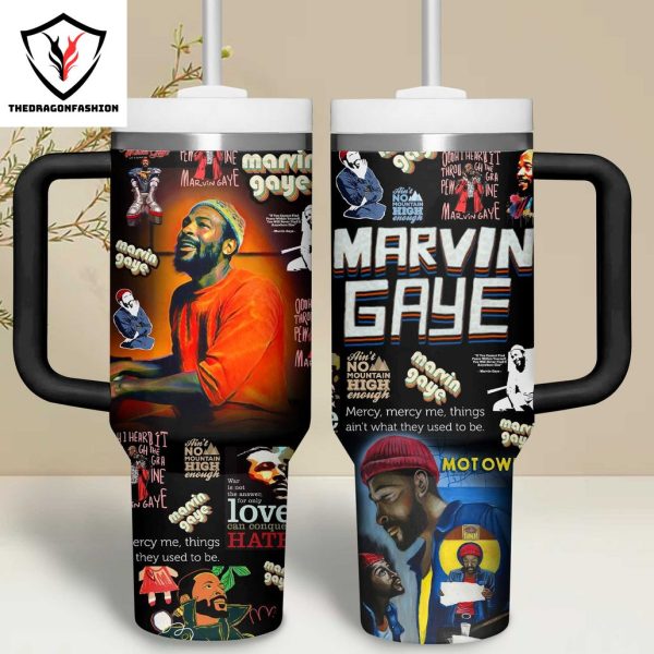 Marvin Gaye Tumbler With Handle And Straw