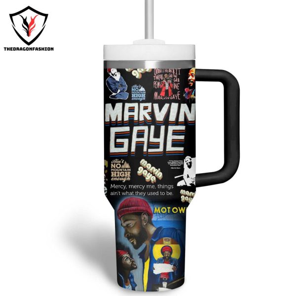 Marvin Gaye Tumbler With Handle And Straw