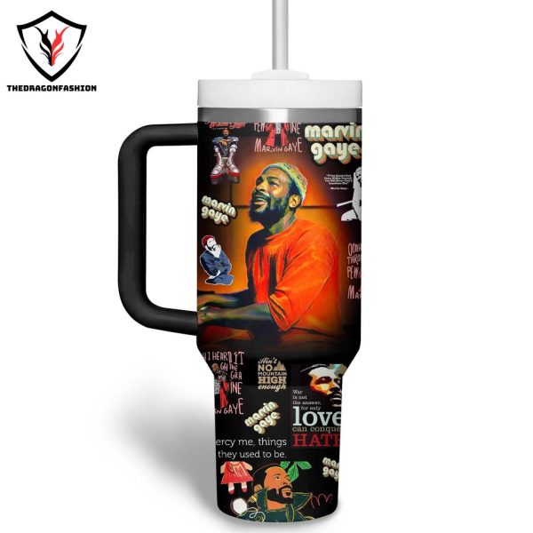 Marvin Gaye Tumbler With Handle And Straw