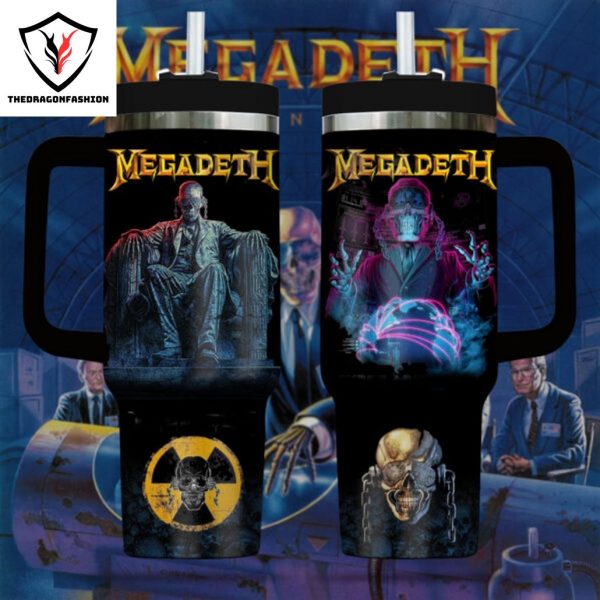 Megadeth Tumbler With Handle And Straw