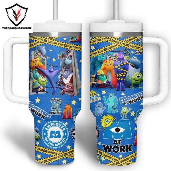 Monster At Work Employee Of The Month Tumbler With Handle And Straw